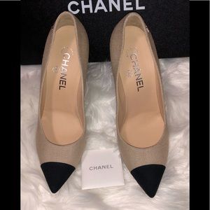 Chanel pumps in beige 7.5B